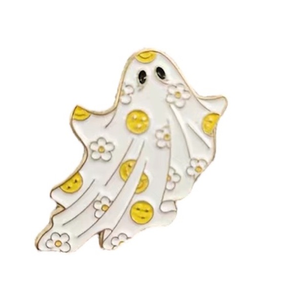 5pc Boo-tiful Ghost Enamel Pin Brooch - Picture 6 of 7